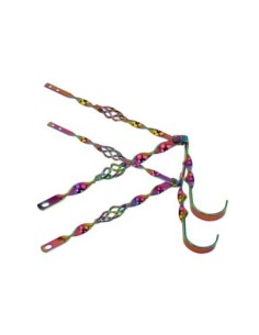 20 Lowrider Cage Flat Twisted Continental Kit Oil Slick.